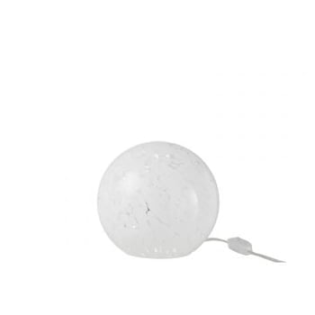 Lamp dany vlekken rond glas wit small