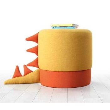 Fluffe Poef - 50% Katoen/50% Fluweel, Poten met PVC-coating