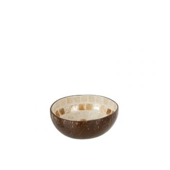 Halve kokosnoot bol nuye noot/verf beige/bruin