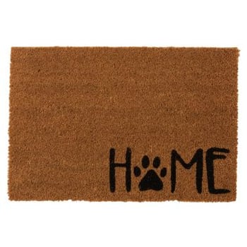 Deurmat home kokos naturel/zwart