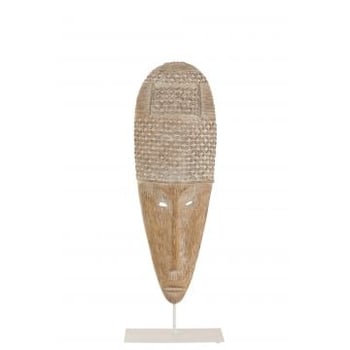 Masker op voet poly wit/naturel