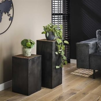 Bloementafel Raf 70 cm-hardhout