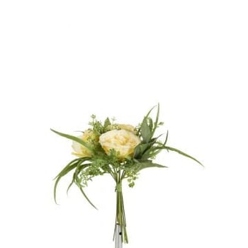 Boeket tulpen varen plastiek licht geel