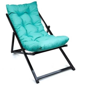 Atelier Del Sofa Poef - 100% Metaal en Polyester - Turquoise