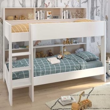 Stapelbed Leo incl. matrasbodems - eik