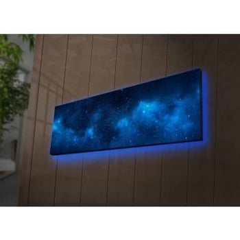 Ledda Lichtgevend Canvas Schilderij | 100% Suède | 30x90 cm | Houten Lijst | Veelkleurig