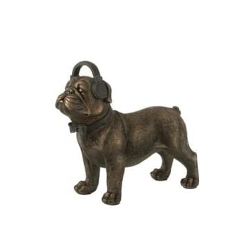 Bulldog koptelefoon poly donkerbruin large