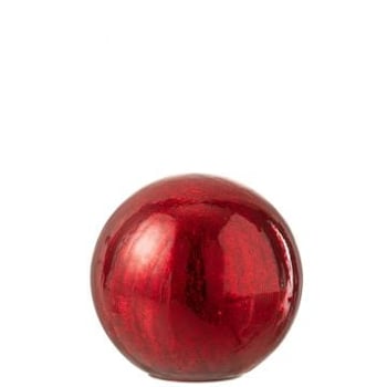 Bal led glas rood large