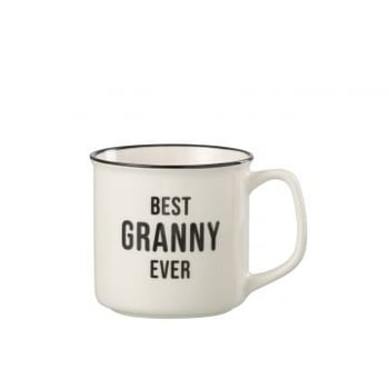 Tas bericht best granny porselein wit / zwart