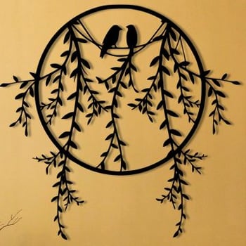 Enzo Decoratieve metalen wandaccessoire | 100% METAAL | 45 x 44 cm