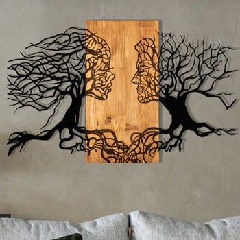 Enzo Decoratief houten wandaccessoire | Houten lijst | 92 x 58 cm