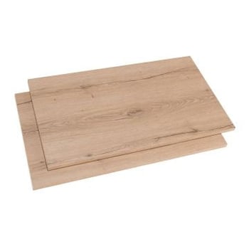 2 extra legplanken voor kledingkast Birger 100 cm - Helvezia eik