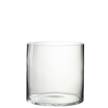 Windlicht rond glas transparant