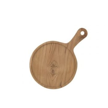 Snijplank rond hout naturel medium