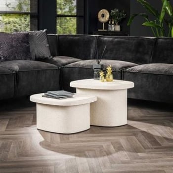 Salontafelset Marbella Elegance-marmer composiet 