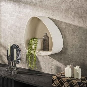 Wandschap Goutte 45 cm-marmer composiet