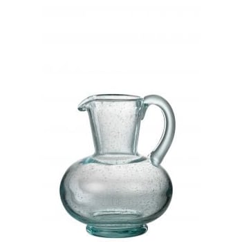Karaf bol glas lichtblauw