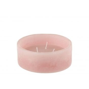 Drijfkaars cilinder roze-15u
