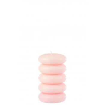 Kaars macaron roze large-10u
