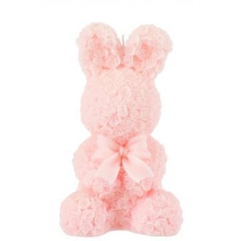 Kaars konijn roze large-25u