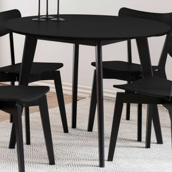 Eettafel Rover Ø105 - zwart