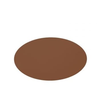 Placemat rond pvc cognac