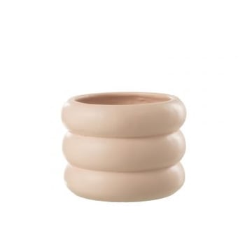 Bloempot ring cement beige medium