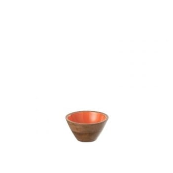 Bowl kos wood orange small