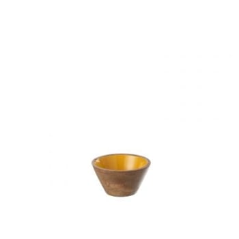 Bowl kos wood yellow small