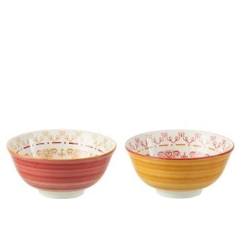 Schaal jam porselein mix large assortiment van 2