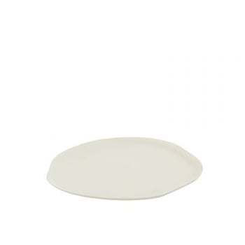 Plateau rond aluminium wit small