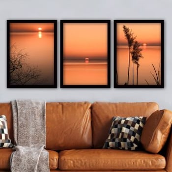 Lulu 3-Delig Decoratief Ingelijst Schilderij | 100% MDF | Veelkleurig