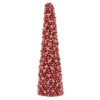 Kegel deco bessen platiek rood small