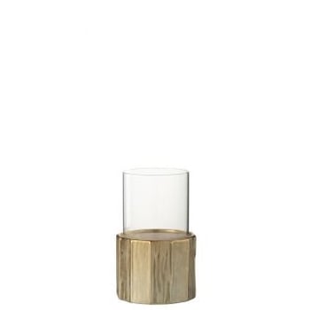 Windlicht ary klei goud small