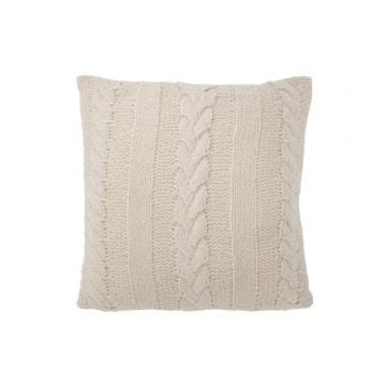 Kussen twist polyester beige