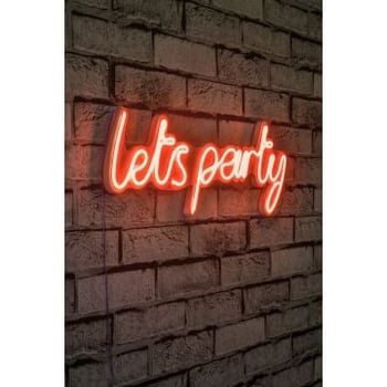 Neonverlichting Let's party - Wallity reeks - Oranje