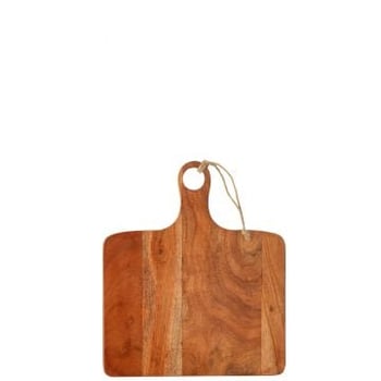 Plank recthoek mango hout donker naturel small