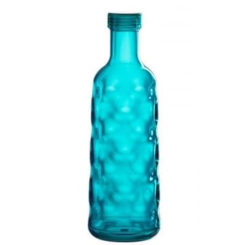 Fles gehamerd in giftbox plastic blauw