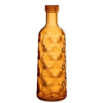 Fles gehamerd in giftbox plastic oranje
