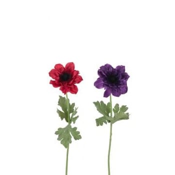 Anemoon steel kunststof fuchsia/paars assortiment van 2