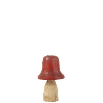 Paddenstoel stolp rood/naturel medium