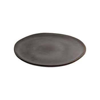 Bord Selma - Ø21cm - set van 4 - keramiek - grijs/bruin