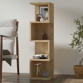 Boekenrek Woody Fashion - 27x25x95cm - eikdecor