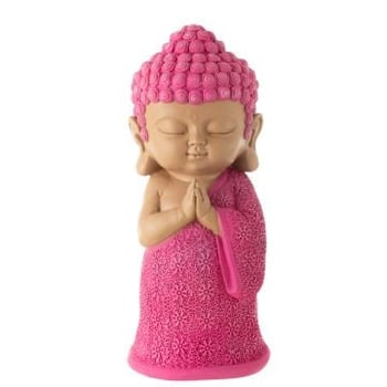 Monnik bidden resin roze