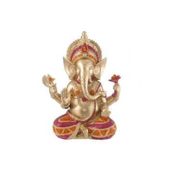Ganesha zittend resin large