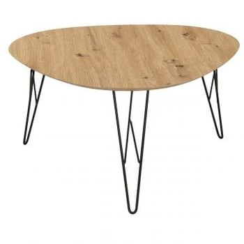 Salontafel Ramblas 80x78 - metaal/eik