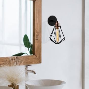 Strakke Wandlamp | Modern Decor | Zwart Brons | 18x30 cm