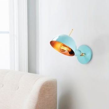 Turquoise Koperen Wandlamp | Strakke en Eigentijdse Verlichting