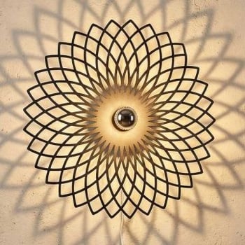 Fellini Wandlamp | METALEN BEHUIZING | Zwart