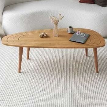 Teakhouten salontafel: Houten mode, frame van hoogwaardig dennenhout